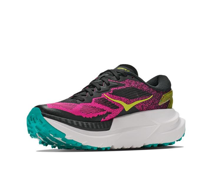 Hoka Womens Mafate X - Black/Neon Dragonfruit - Trail - AW26