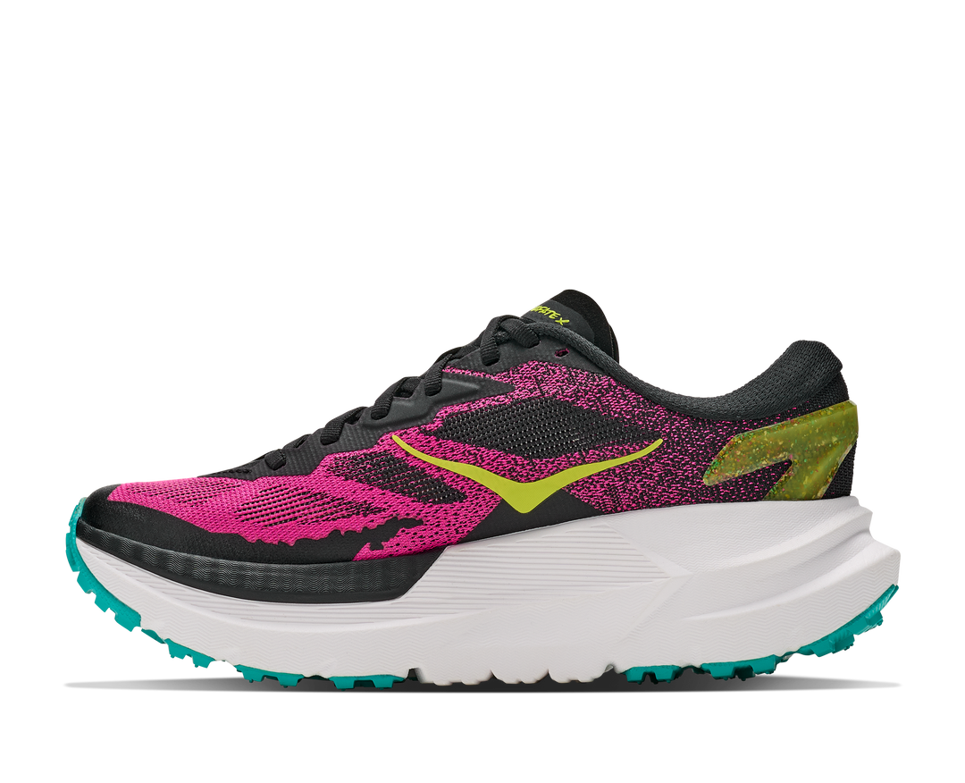 Hoka Womens Mafate X - Black/Neon Dragonfruit - Trail - AW26