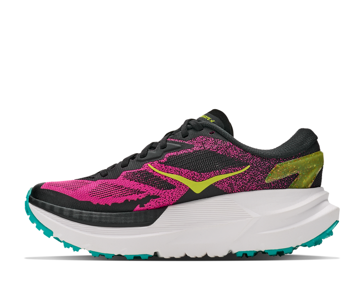 Hoka Womens Mafate X - Black/Neon Dragonfruit - Trail - AW26