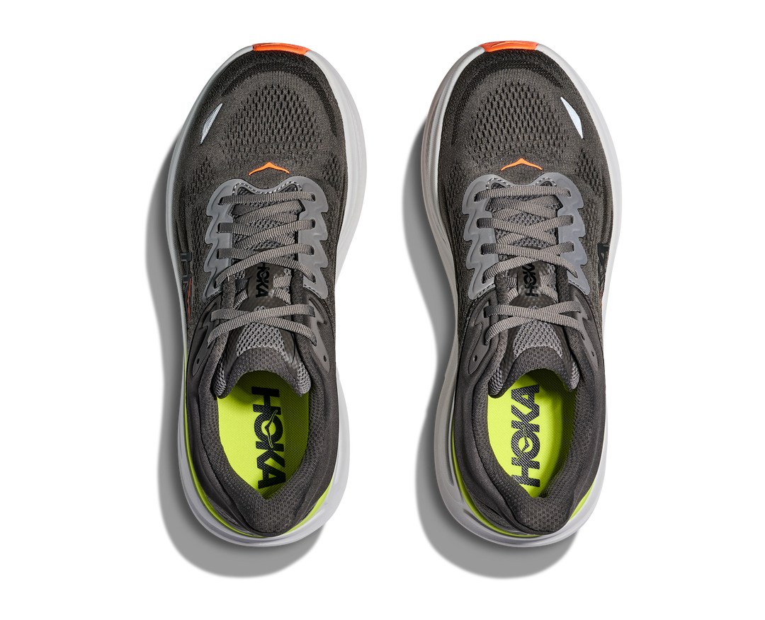 Hoka Mens Bondi 9 - Asphalt Grey/Gravel - Neutral - AW25