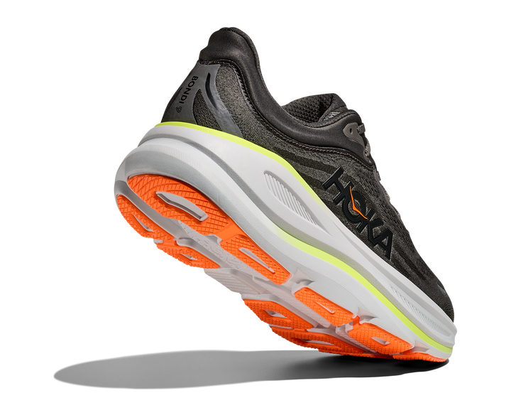 Hoka Mens Bondi 9 - Asphalt Grey/Gravel - Neutral - AW25