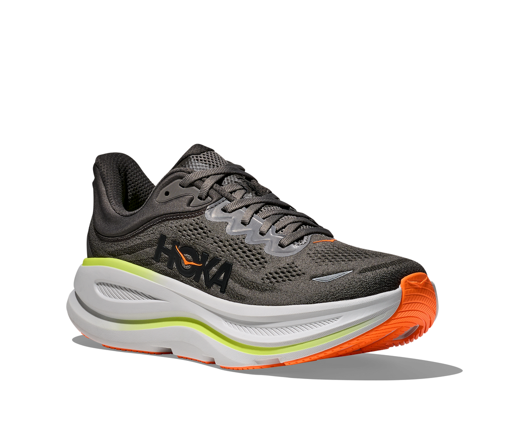 Hoka Mens Bondi 9 - Asphalt Grey/Gravel - Neutral - AW25