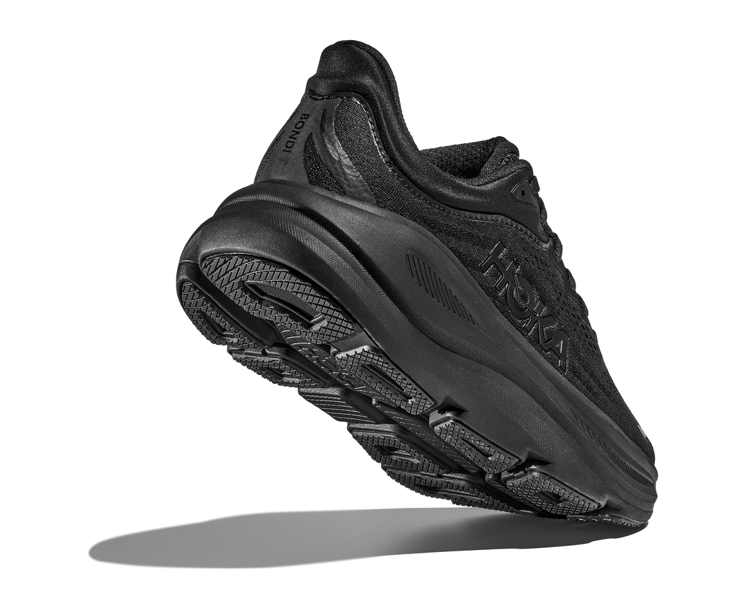 Hoka Mens Bondi 9 - Black/Black - Neutral - SS25