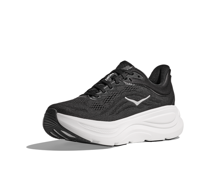 Hoka Mens Bondi 9 - Black/White - Neutral - SS25