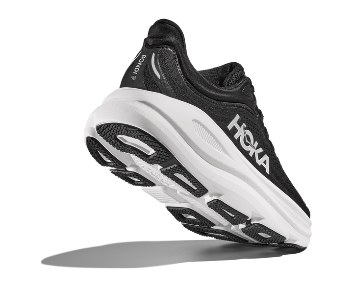 Hoka Mens Bondi 9 - Black/White - Neutral - SS25