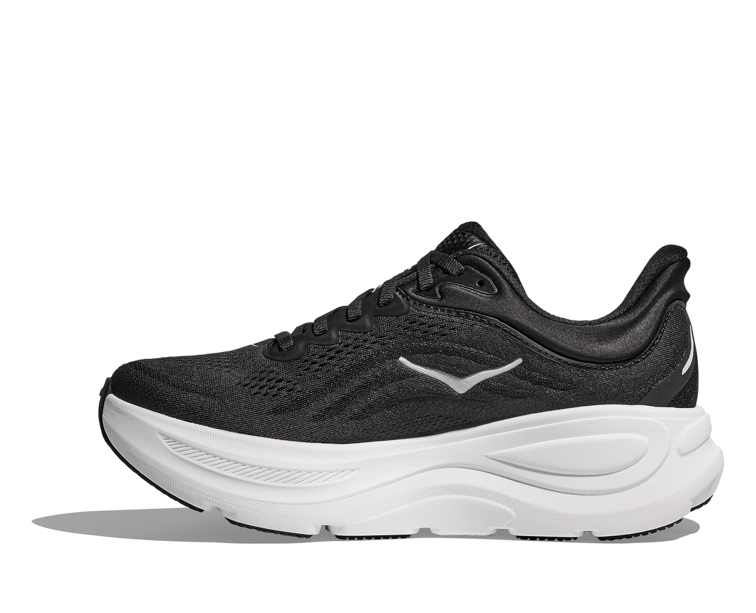 Hoka Mens Bondi 9 - Black/White - Neutral - SS25