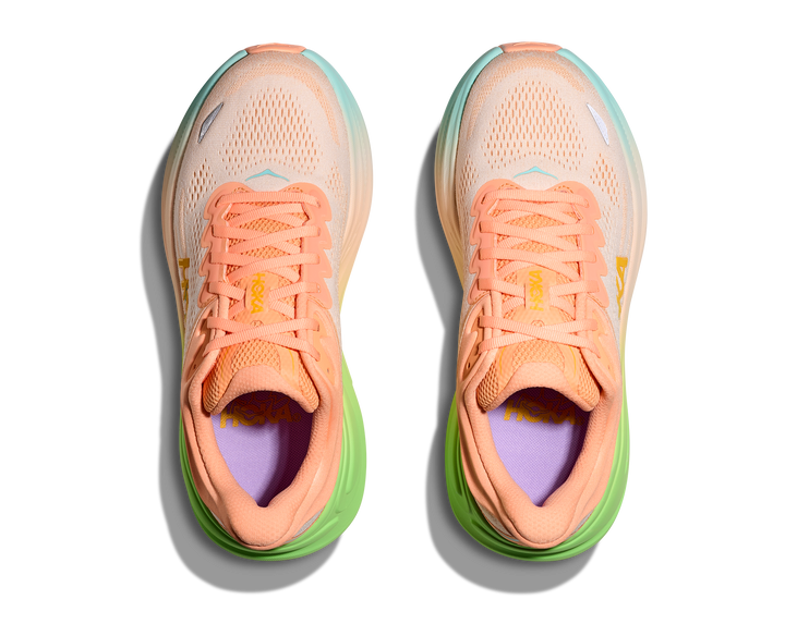 Hoka Mens Bondi 9 - Frost/Pale Tangerine - Neutral - SS25
