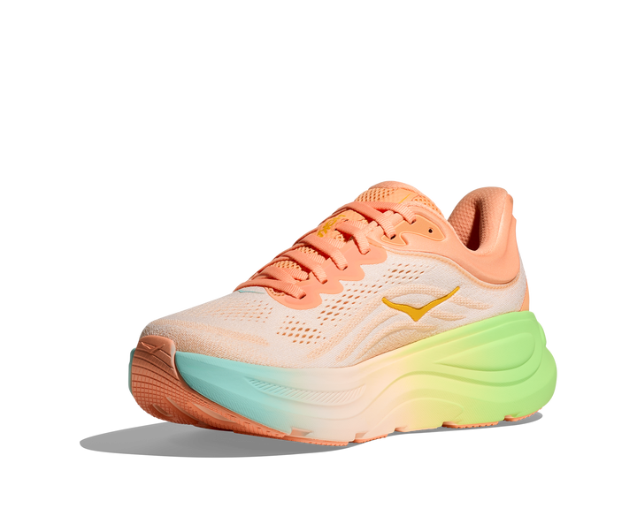 Hoka Mens Bondi 9 - Frost/Pale Tangerine - Neutral - SS25
