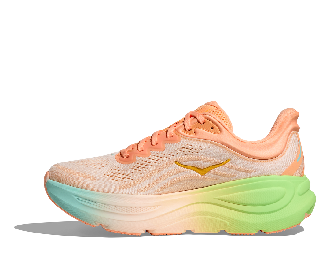 Hoka Mens Bondi 9 - Frost/Pale Tangerine - Neutral - SS25