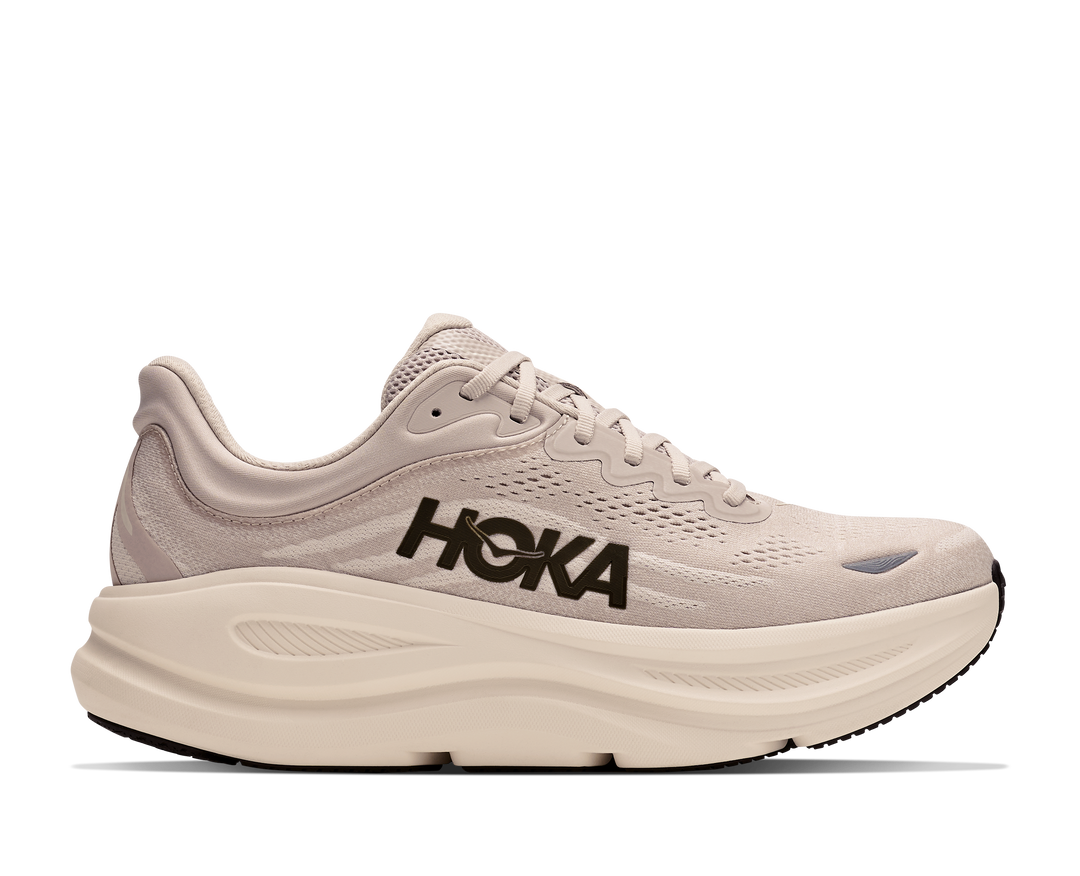 Hoka Mens Bondi 9 - River Rock Grey/Alabaster - Neutral - AW26