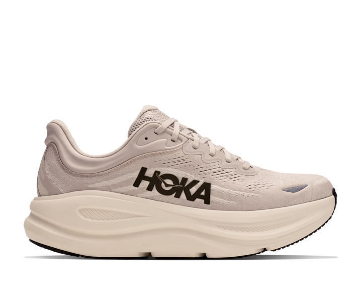 Hoka Mens Bondi 9 - River Rock Grey/Alabaster - Neutral - AW26