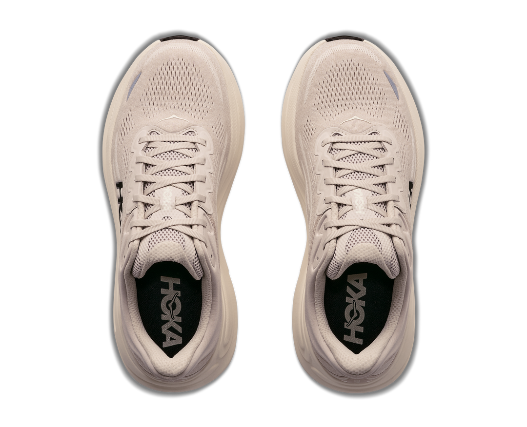 Hoka Mens Bondi 9 - River Rock Grey/Alabaster - Neutral - AW26