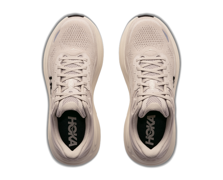 Hoka Mens Bondi 9 - River Rock Grey/Alabaster - Neutral - AW26