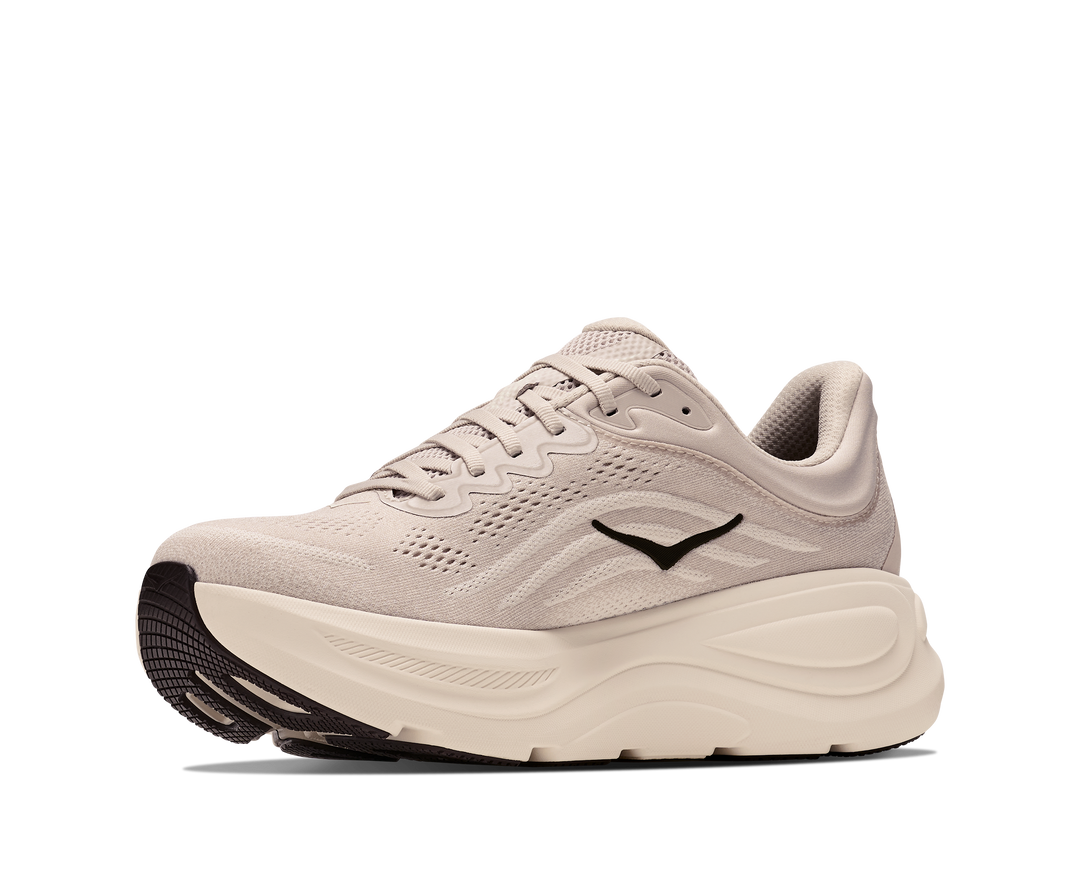 Hoka Mens Bondi 9 - River Rock Grey/Alabaster - Neutral - AW26
