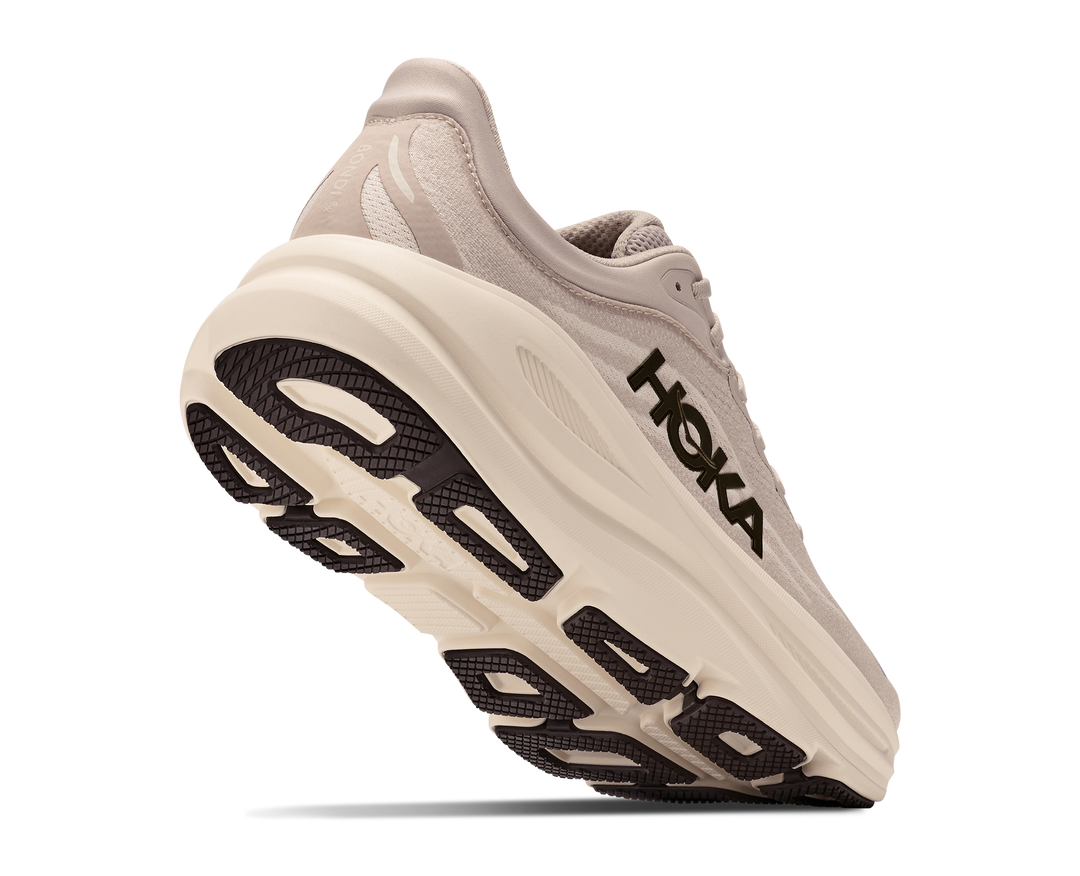 Hoka Mens Bondi 9 - River Rock Grey/Alabaster - Neutral - AW26