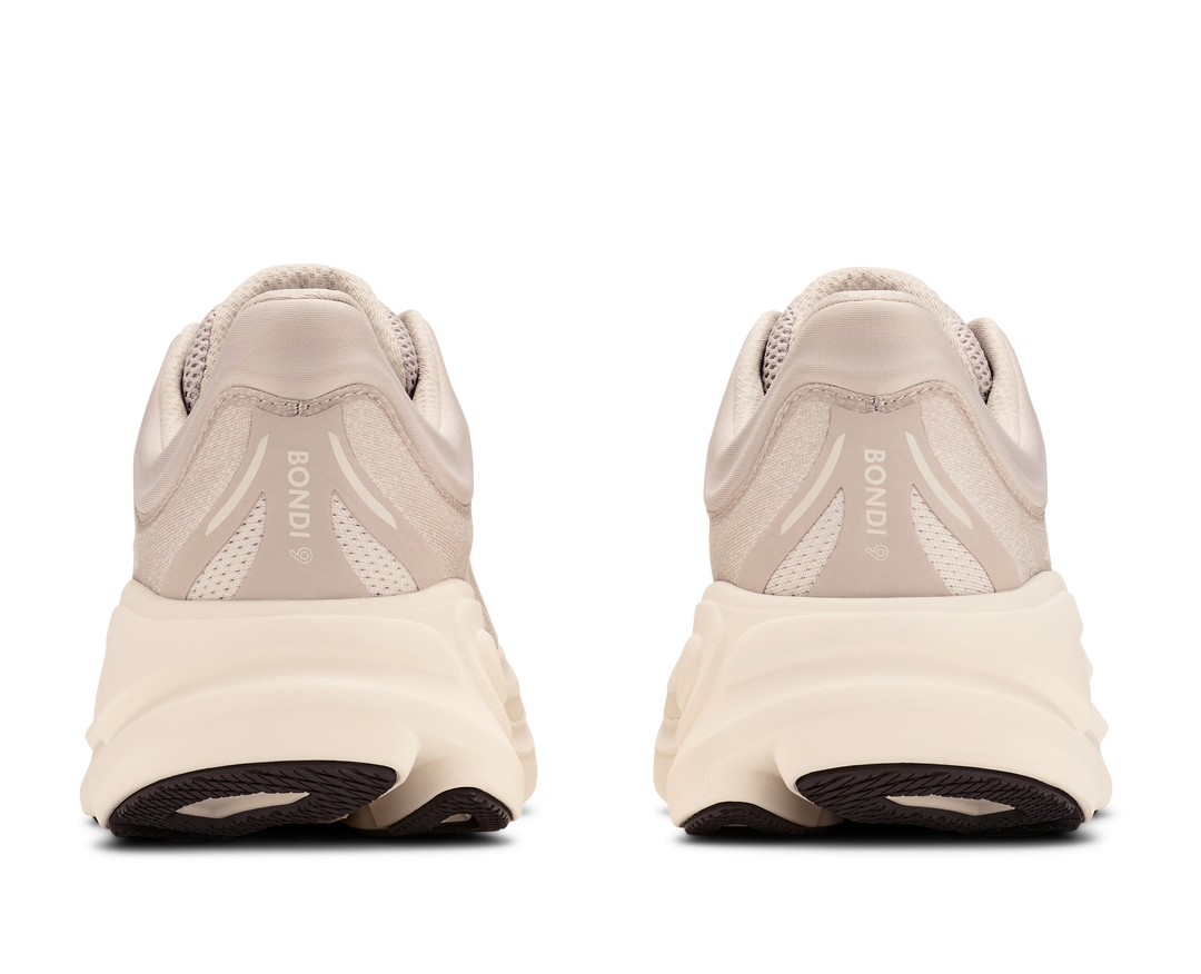 Hoka Mens Bondi 9 - River Rock Grey/Alabaster - Neutral - AW26