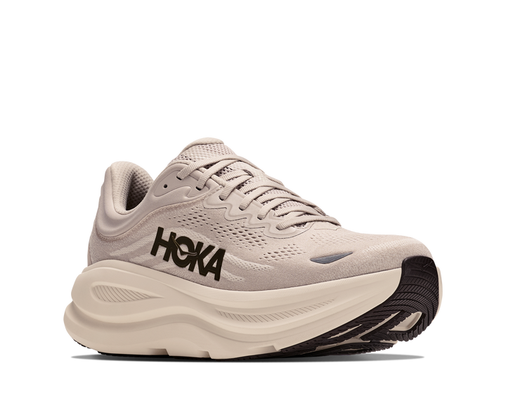 Hoka Mens Bondi 9 - River Rock Grey/Alabaster - Neutral - AW26