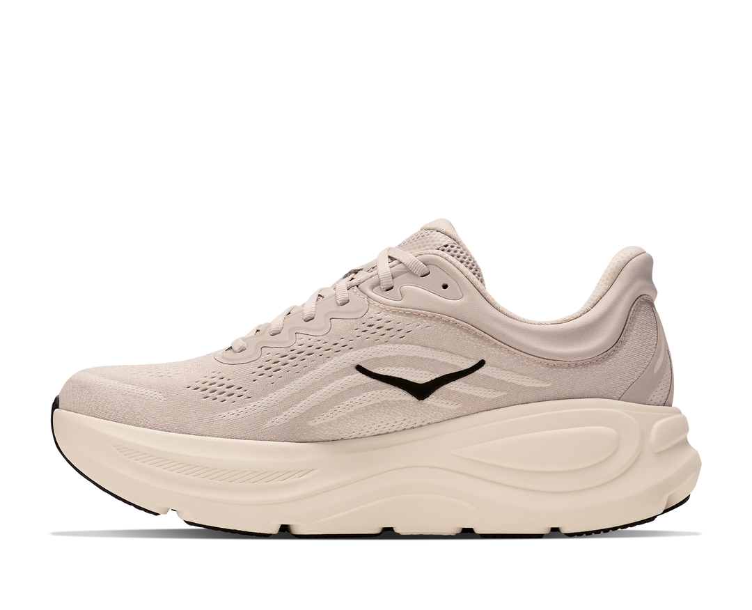 Hoka Mens Bondi 9 - River Rock Grey/Alabaster - Neutral - AW26