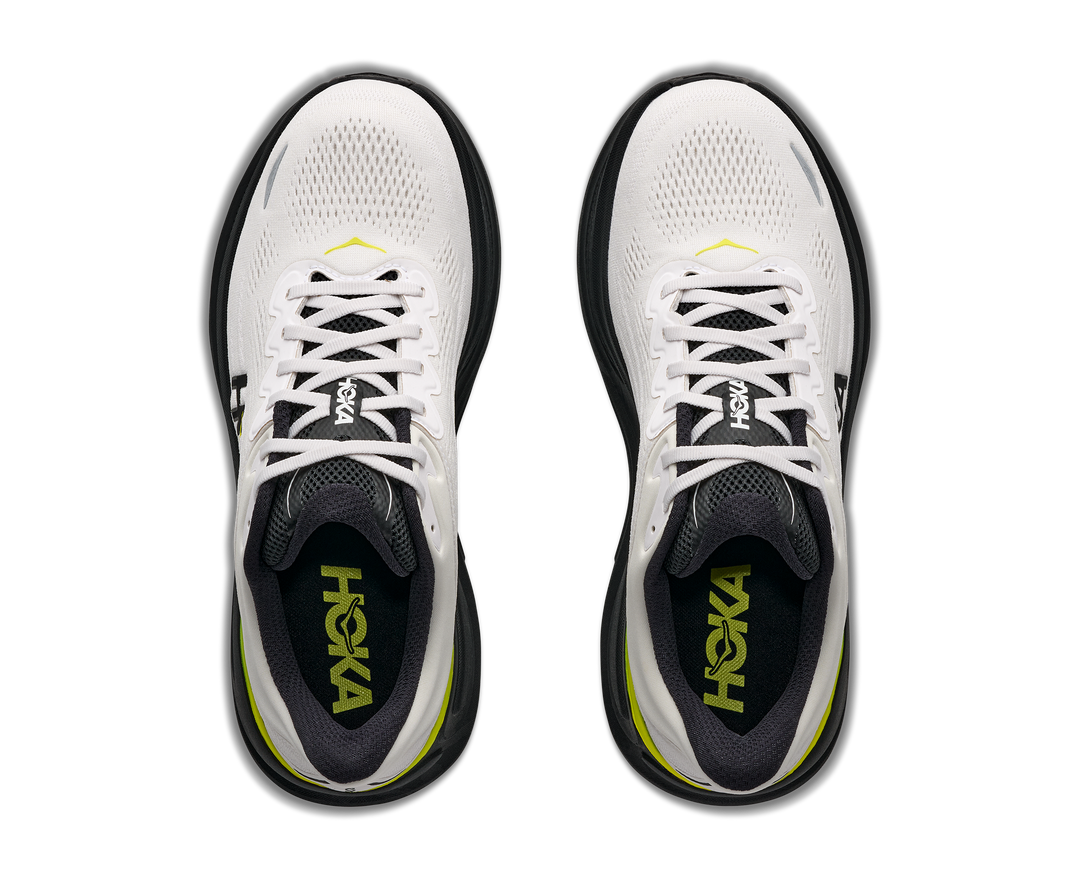 Hoka Mens Bondi 9 - White/Citrus - Neutral - AW26