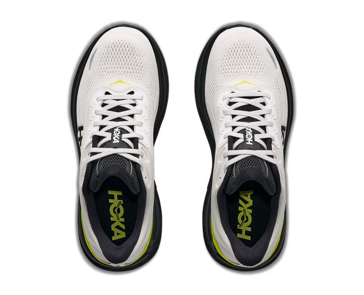 Hoka Mens Bondi 9 - White/Citrus - Neutral - AW26