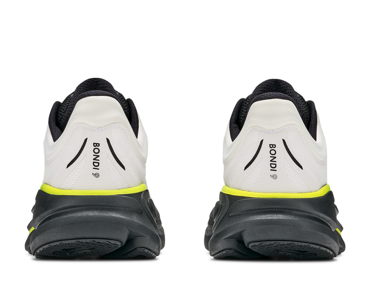 Hoka Mens Bondi 9 - White/Citrus - Neutral - AW26