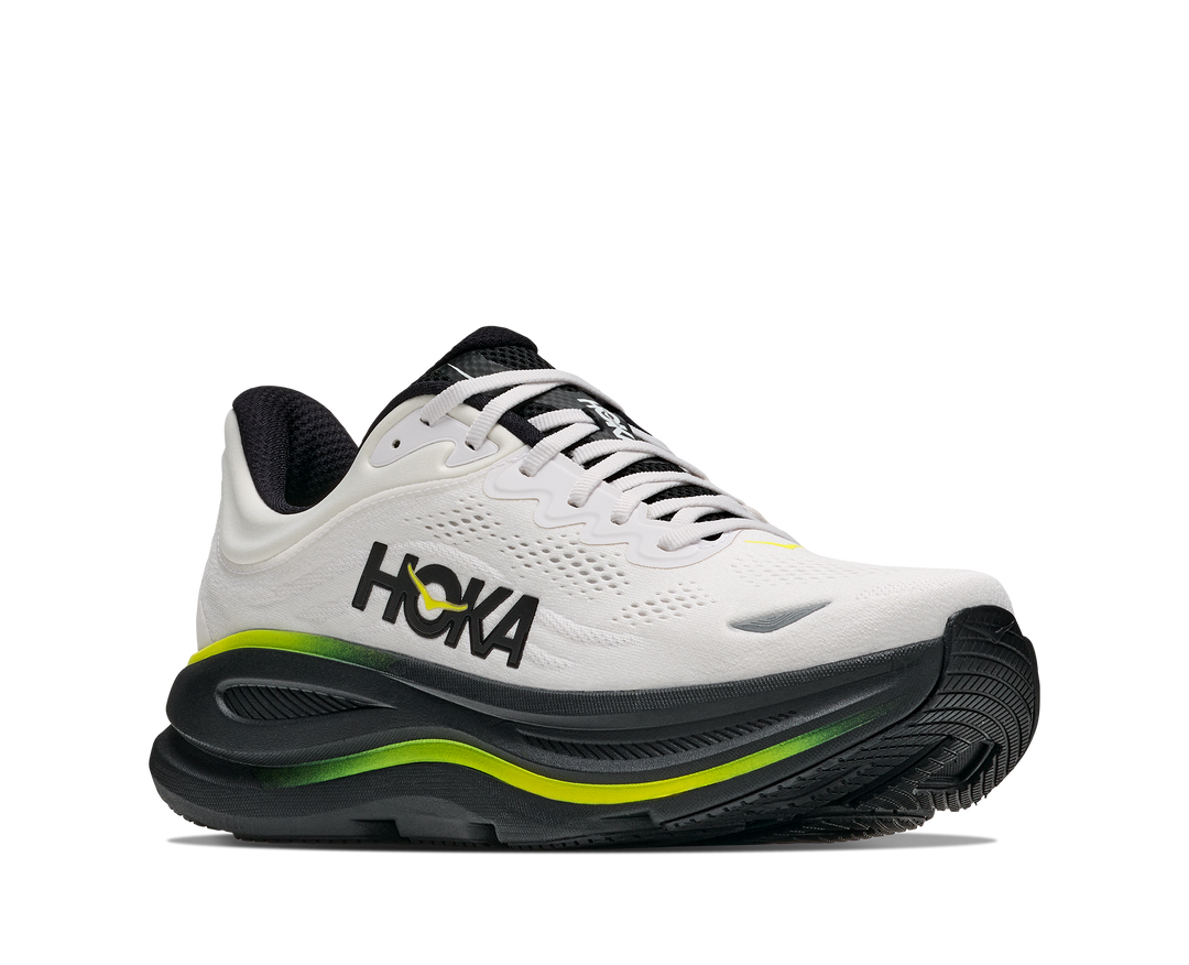 Hoka Mens Bondi 9 - White/Citrus - Neutral - AW26