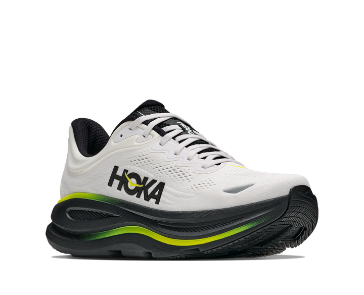 Hoka Mens Bondi 9 - White/Citrus - Neutral - AW26