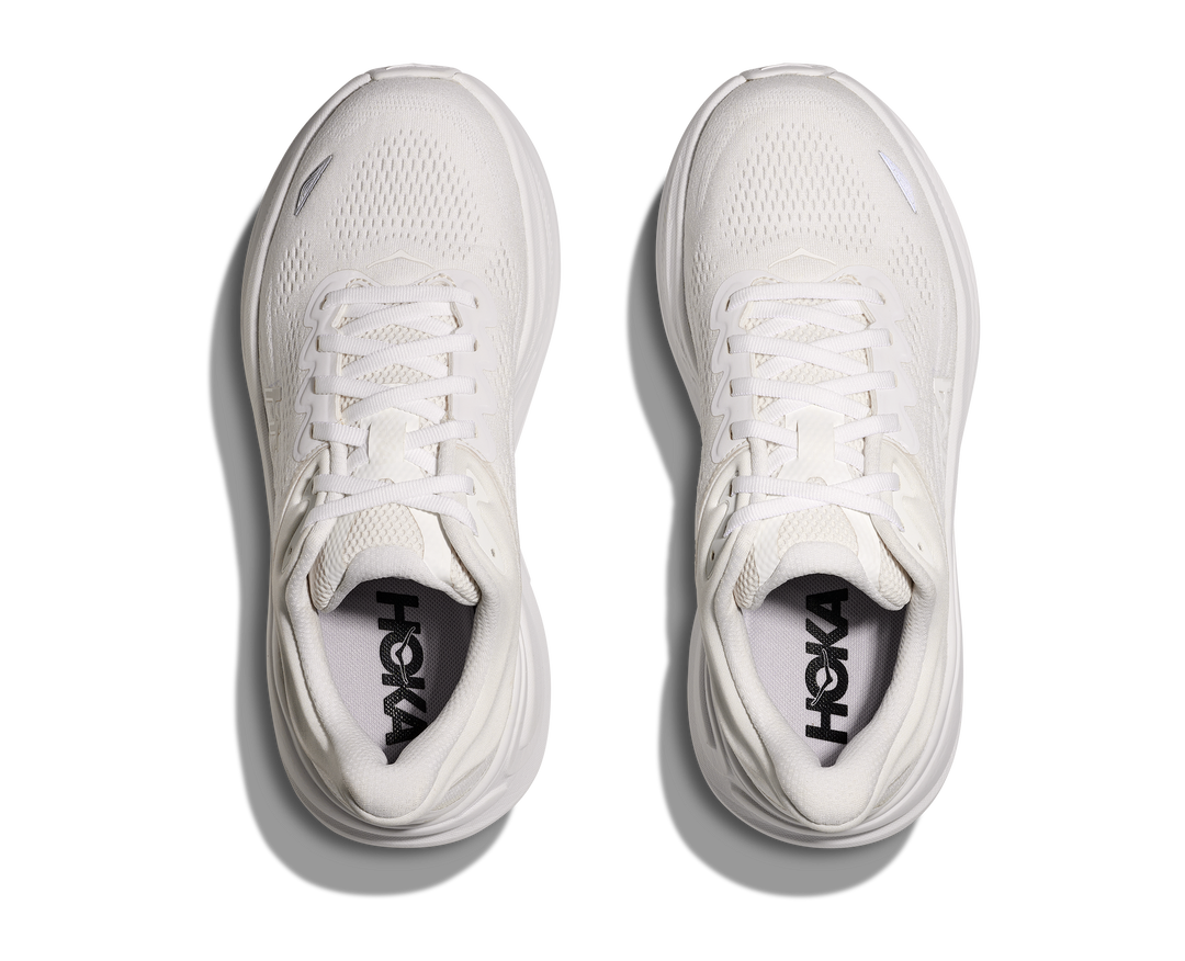 Hoka Mens Bondi 9 - White/White - Neutral - SS25
