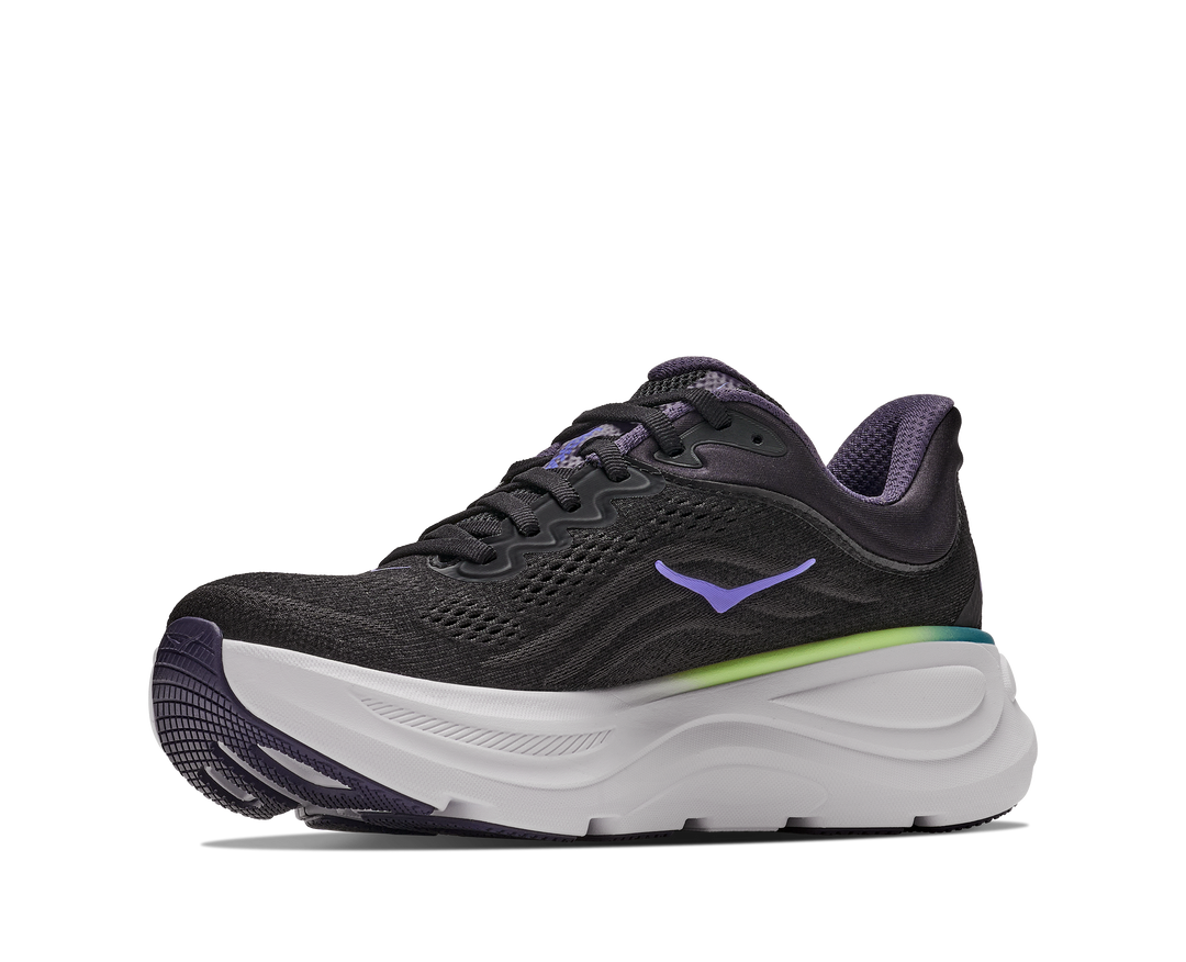 Hoka Womens Bondi 9 - Black/Neon Dragonfruit - Neutral - AW26