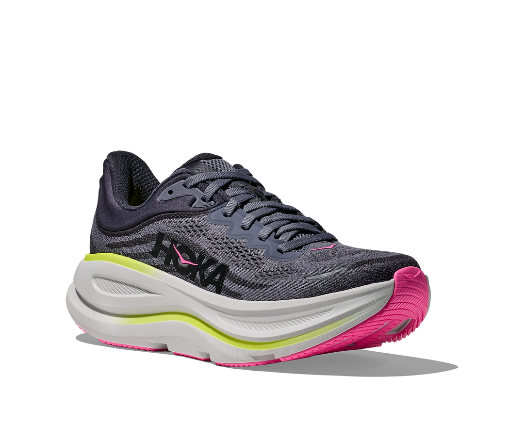 Hoka Womens Bondi 9 - Charcoal Grey/Grey Skies - Neutral - AW25