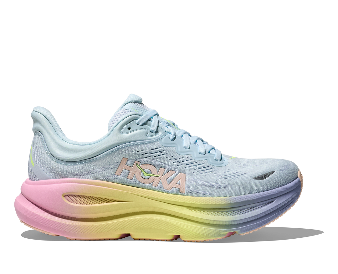 Hoka Womens Bondi 9 - Glimmering Blue/Overcast - Neutral - AW26