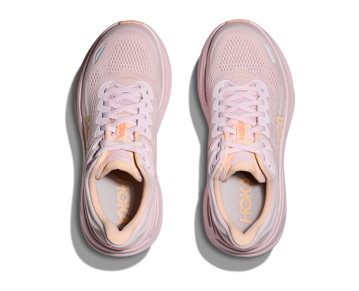 Hoka Womens Bondi 9 - Lilac Cream/Tangerine Glow - Neutral - SS26
