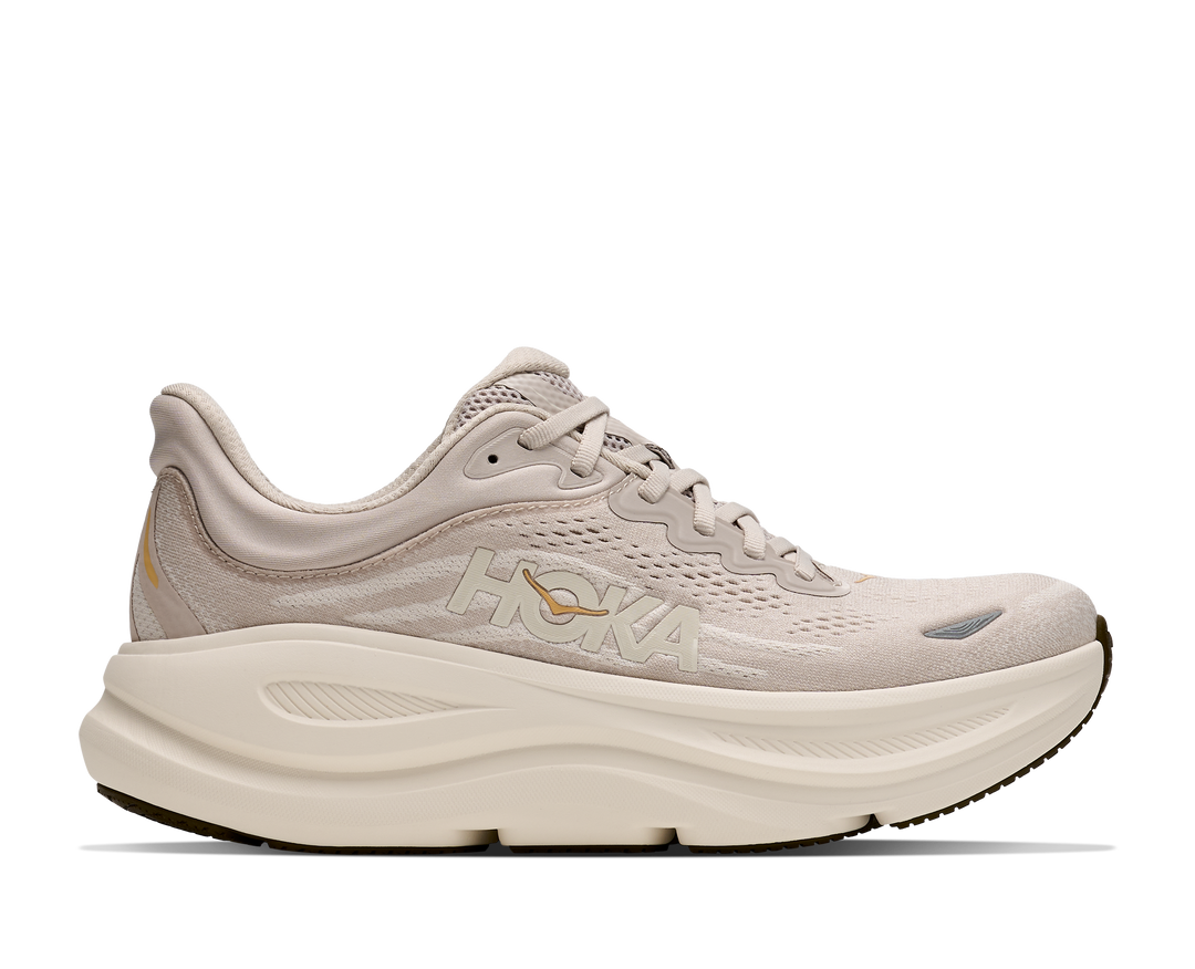 Hoka Womens Bondi 9 - River Rock Grey/Alabaster - Neutral - AW26