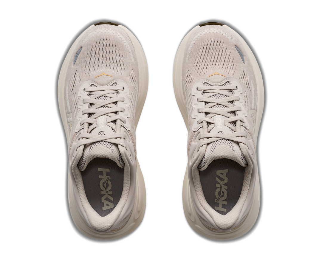 Hoka Womens Bondi 9 - River Rock Grey/Alabaster - Neutral - AW26