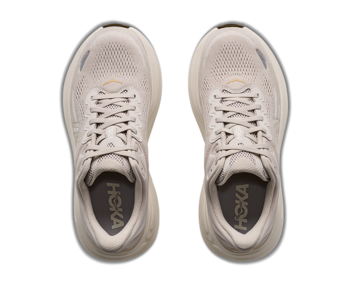 Hoka Womens Bondi 9 - River Rock Grey/Alabaster - Neutral - AW26
