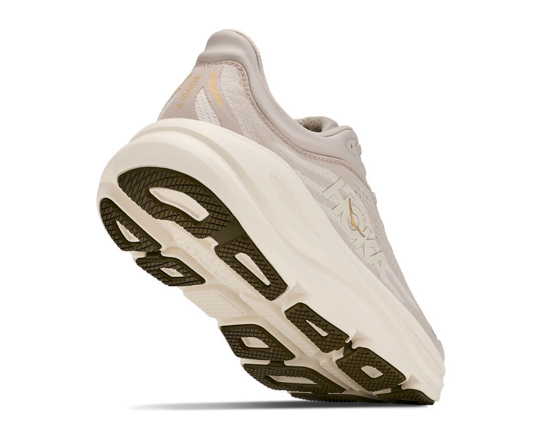 Hoka Womens Bondi 9 - River Rock Grey/Alabaster - Neutral - AW26