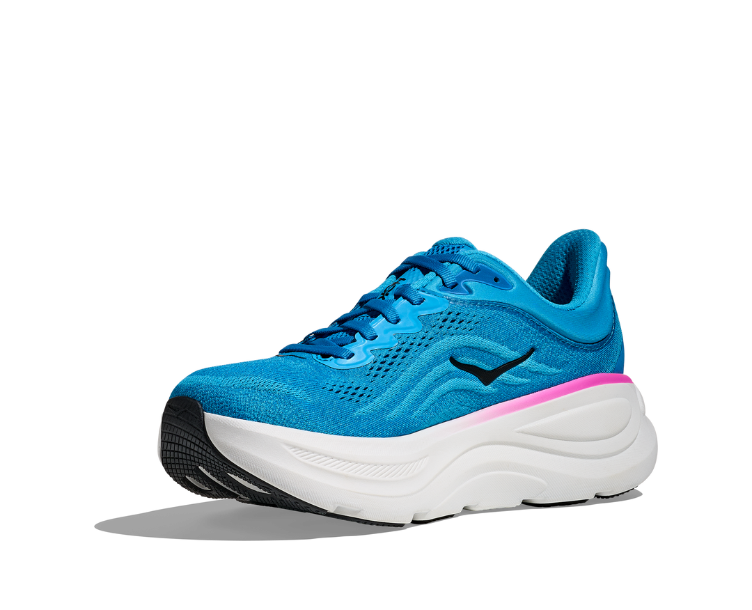 Hoka Womens Bondi 9 - Skyward Blue/Neon Fuchsia - Neutral - SS26