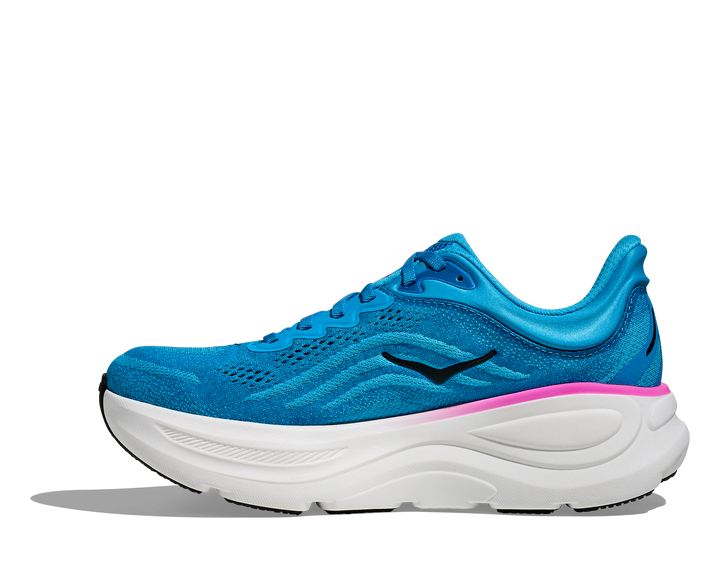 Hoka Womens Bondi 9 - Skyward Blue/Neon Fuchsia - Neutral - SS26