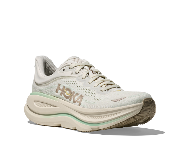 Hoka Womens Bondi 9 - Truffle Salt/Sea Glass - Neutral - AW25