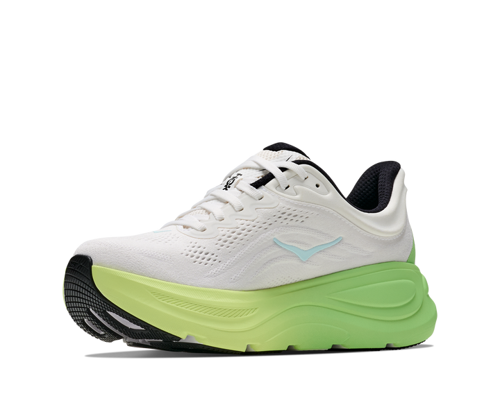 Hoka Womens Bondi 9 - White/Tart Apple - Neutral - AW26