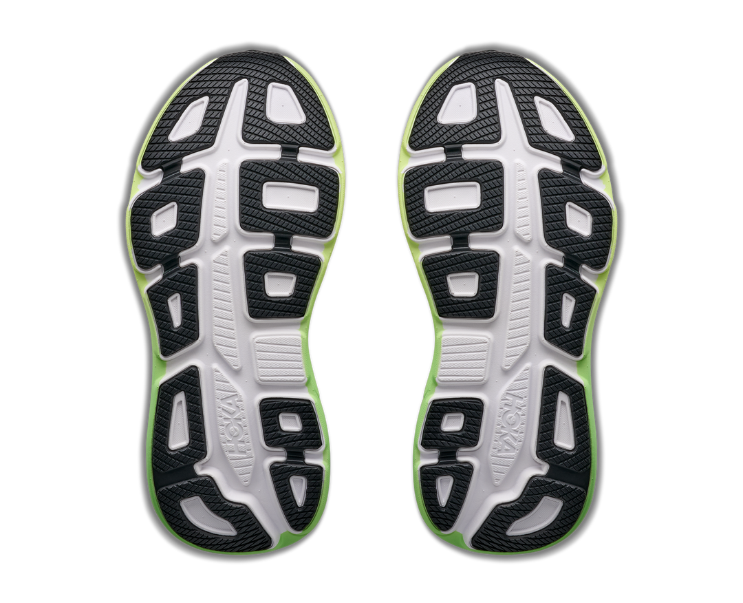 Hoka Womens Bondi 9 - White/Tart Apple - Neutral - AW26