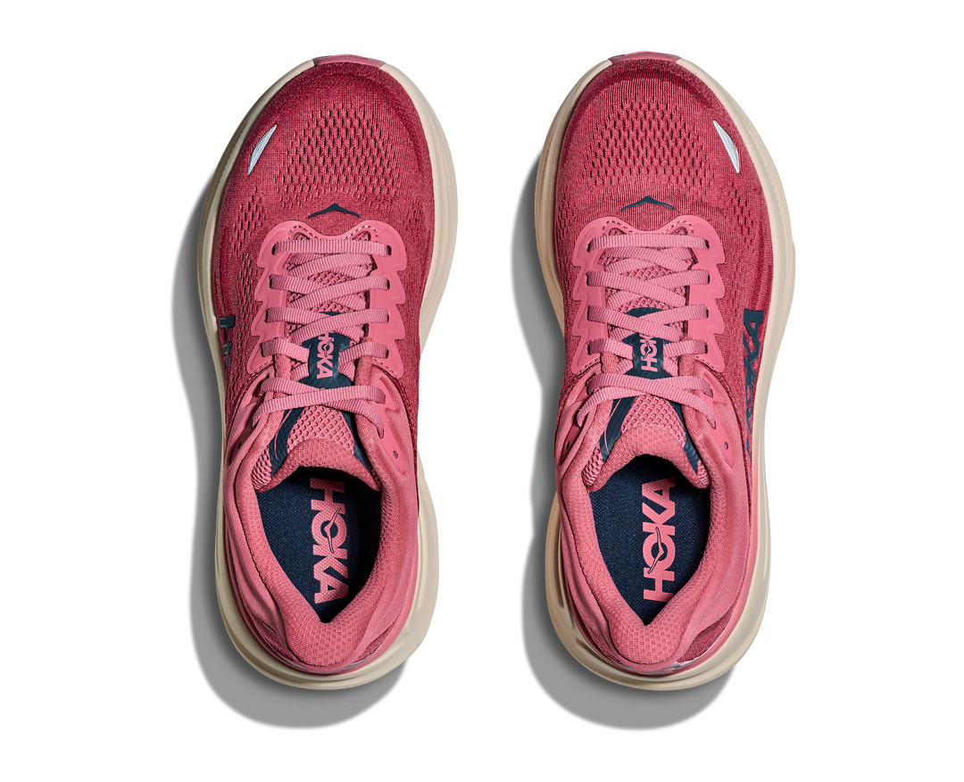 Hoka Womens Bondi 9 - Lingonberry/Cranberry - Neutral - SS26