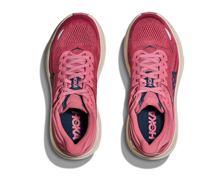 Hoka Womens Bondi 9 - Lingonberry/Cranberry - Neutral - SS26