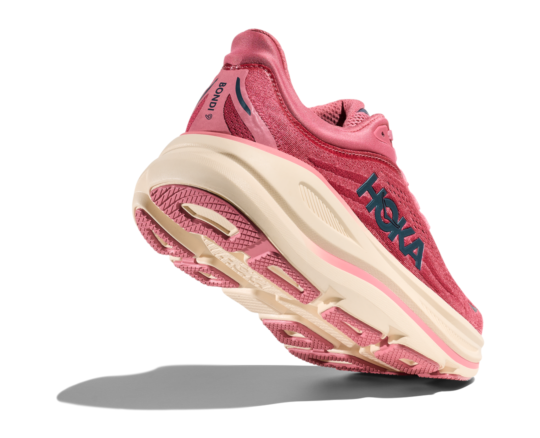 Hoka Womens Bondi 9 - Lingonberry/Cranberry - Neutral - SS26