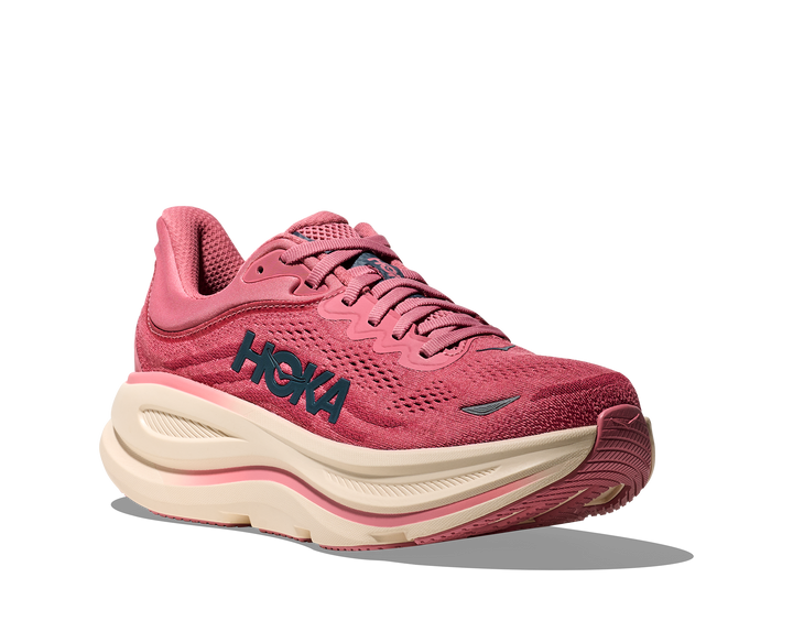 Hoka Womens Bondi 9 - Lingonberry/Cranberry - Neutral - SS26