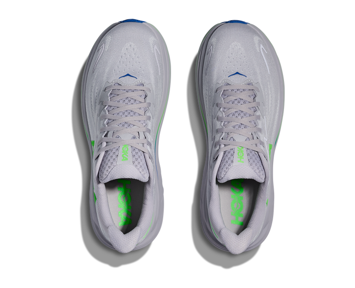 Hoka Herren Clifton 10 – Aschgrau/Neongrün – Neutral – SS26