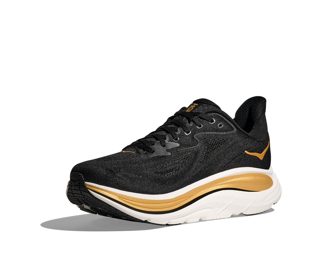 Hoka Mens Clifton 10 - Koshi Tan-Tan Black/Gold - Neutral - SS26