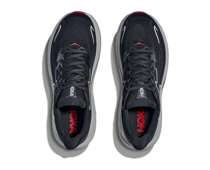 Hoka Mens Clifton 10 - Black/Silver - Neutral - SS26