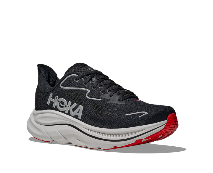 Hoka Mens Clifton 10 - Black/Silver - Neutral - SS26