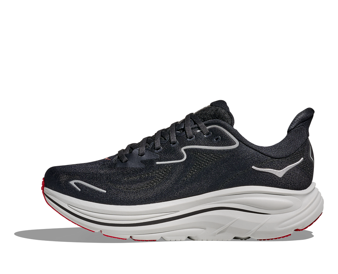 Hoka Mens Clifton 10 - Black/Silver - Neutral - SS26